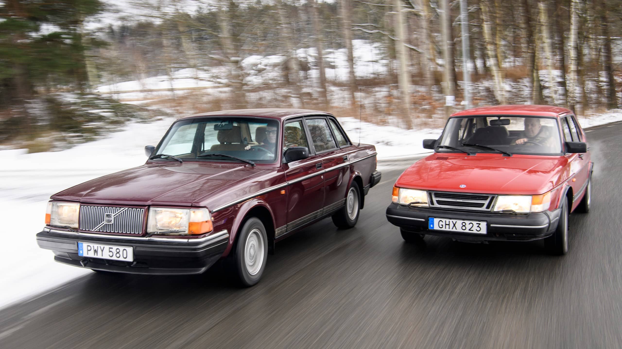 Volvo 240GL Classic 1993 und Saab 9001 1992